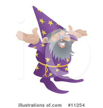 Royalty-Free (RF) Wizard Clipart Illustration by AtStockIllustration - Stock Sample #11254