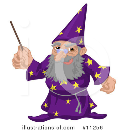 Magician Clipart #11256 by AtStockIllustration
