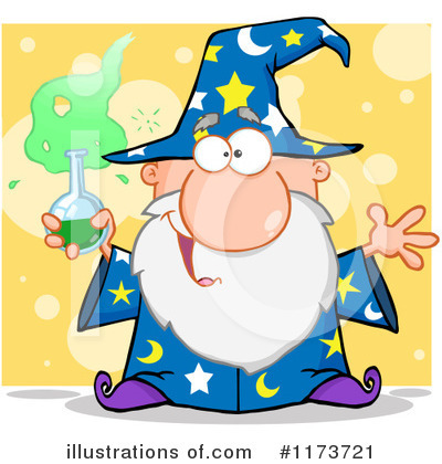 Royalty-Free (RF) Wizard Clipart Illustration by Hit Toon - Stock Sample #1173721
