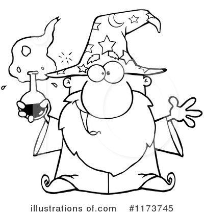 Royalty-Free (RF) Wizard Clipart Illustration by Hit Toon - Stock Sample #1173745