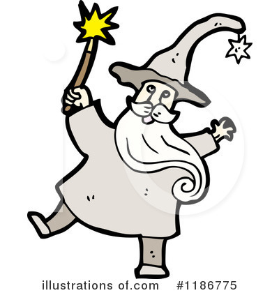 Royalty-Free (RF) Wizard Clipart Illustration by lineartestpilot - Stock Sample #1186775