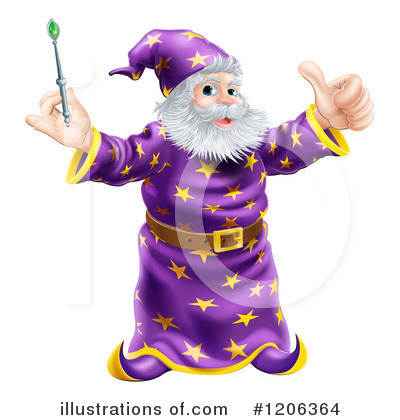 Magician Clipart #1206364 by AtStockIllustration