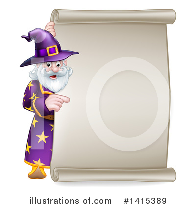 Royalty-Free (RF) Wizard Clipart Illustration by AtStockIllustration - Stock Sample #1415389