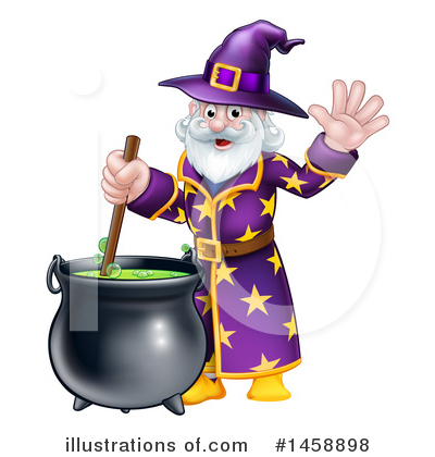 Royalty-Free (RF) Wizard Clipart Illustration by AtStockIllustration - Stock Sample #1458898