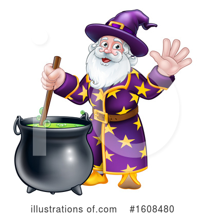 Magician Clipart #1608480 by AtStockIllustration