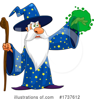 Royalty-Free (RF) Wizard Clipart Illustration by Hit Toon - Stock Sample #1737612