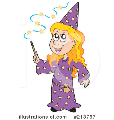 Royalty-Free (RF) Wizard Clipart Illustration by visekart - Stock Sample #213767