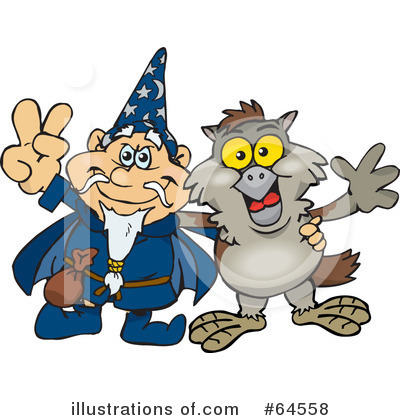 Royalty-Free (RF) Wizard Clipart Illustration by Dennis Holmes Designs - Stock Sample #64558