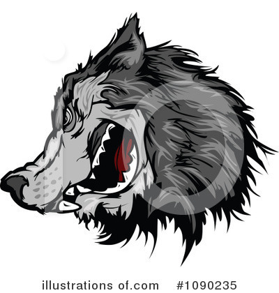 Royalty-Free (RF) Wolf Clipart Illustration by Chromaco - Stock Sample #1090235