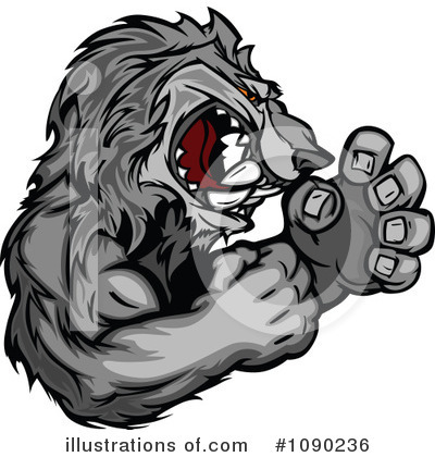 Royalty-Free (RF) Wolf Clipart Illustration by Chromaco - Stock Sample #1090236