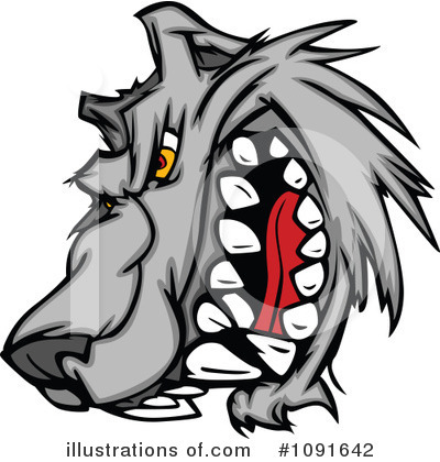 Royalty-Free (RF) Wolf Clipart Illustration by Chromaco - Stock Sample #1091642
