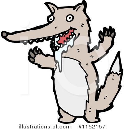 Royalty-Free (RF) Wolf Clipart Illustration by lineartestpilot - Stock Sample #1152157