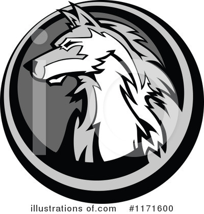 Royalty-Free (RF) Wolf Clipart Illustration by Chromaco - Stock Sample #1171600