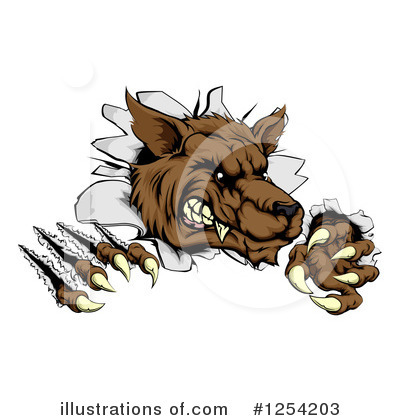 Werewolf Clipart #1254203 by AtStockIllustration