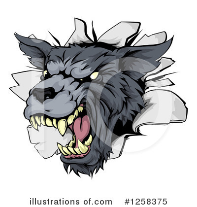 Werewolf Clipart #1258375 by AtStockIllustration