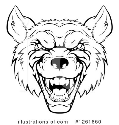 Royalty-Free (RF) Wolf Clipart Illustration by AtStockIllustration - Stock Sample #1261860