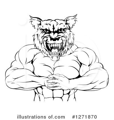 Royalty-Free (RF) Wolf Clipart Illustration by AtStockIllustration - Stock Sample #1271870