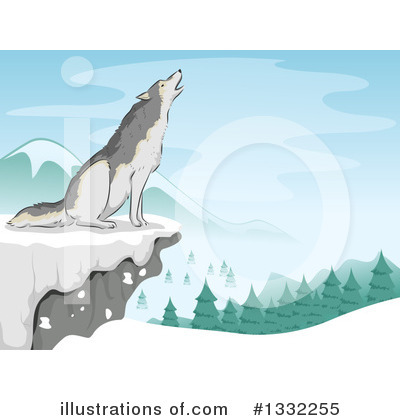 Royalty-Free (RF) Wolf Clipart Illustration by BNP Design Studio - Stock Sample #1332255