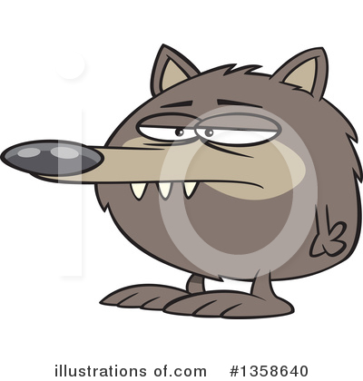 Wolf Clipart #1358640 by toonaday