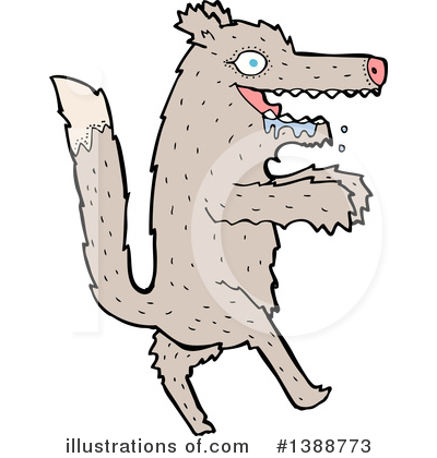 Royalty-Free (RF) Wolf Clipart Illustration by lineartestpilot - Stock Sample #1388773