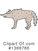 Wolf Clipart #1388786 by lineartestpilot