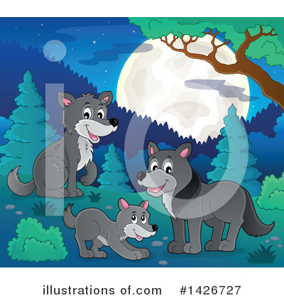 Wolf Clipart #1426727 by visekart