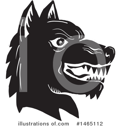 Royalty-Free (RF) Wolf Clipart Illustration by patrimonio - Stock Sample #1465112