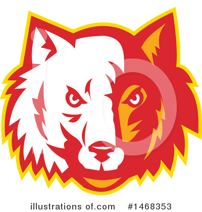 Royalty-Free (RF) Wolf Clipart Illustration by patrimonio - Stock Sample #1468353