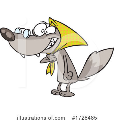 Royalty-Free (RF) Wolf Clipart Illustration by toonaday - Stock Sample #1728485