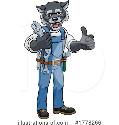 Wolf Clipart #1778266 by AtStockIllustration