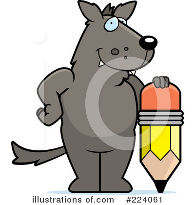 Royalty-Free (RF) Wolf Clipart Illustration by Cory Thoman - Stock Sample #224061