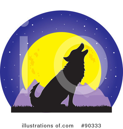 Royalty-Free (RF) Wolf Clipart Illustration by Maria Bell - Stock Sample #90333
