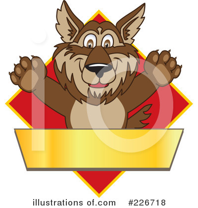 Wolf Mascot Clipart #226718 by Mascot Junction