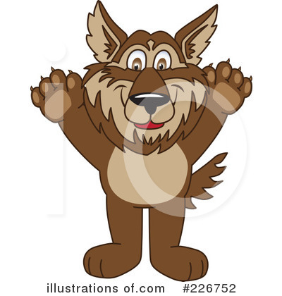Wolf Mascot Clipart #226752 by Mascot Junction