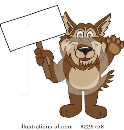 Wolf Mascot Clipart #226758 by Mascot Junction