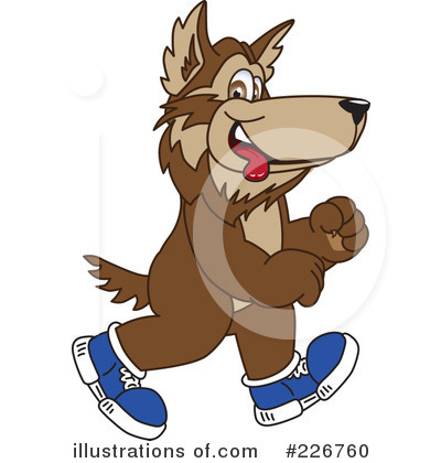 Wolf Mascot Clipart #226760 by Mascot Junction