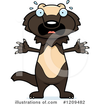 Royalty-Free (RF) Wolverine Clipart Illustration by Cory Thoman - Stock Sample #1209482