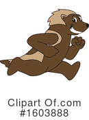 Wolverine Mascot Clipart #1603888 by Mascot Junction