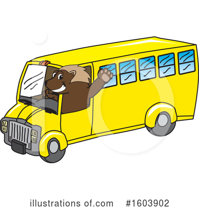 School Bus Driver Clipart #1603902 by Mascot Junction