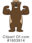 Wolverine Mascot Clipart #1603914 by Mascot Junction