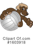 Wolverine Mascot Clipart #1603918 by Mascot Junction