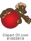 Wolverine Mascot Clipart #1603919 by Mascot Junction
