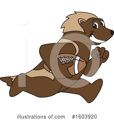 Wolverine Clipart #1603920 by Mascot Junction