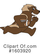 Wolverine Mascot Clipart #1603920 by Mascot Junction