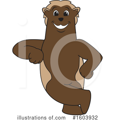 Wolverine Clipart #1603932 by Mascot Junction