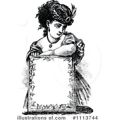 Royalty-Free (RF) Woman Clipart Illustration by Prawny Vintage - Stock Sample #1113744