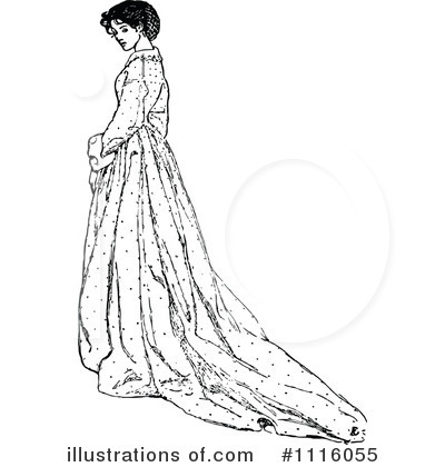 Royalty-Free (RF) Woman Clipart Illustration by Prawny Vintage - Stock Sample #1116055
