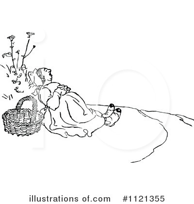 Royalty-Free (RF) Woman Clipart Illustration by Prawny Vintage - Stock Sample #1121355