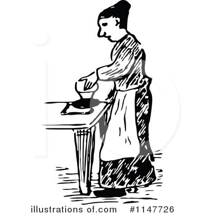 Royalty-Free (RF) Woman Clipart Illustration by Prawny Vintage - Stock Sample #1147726