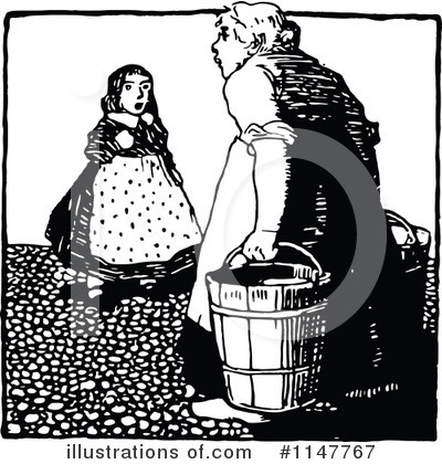Royalty-Free (RF) Woman Clipart Illustration by Prawny Vintage - Stock Sample #1147767
